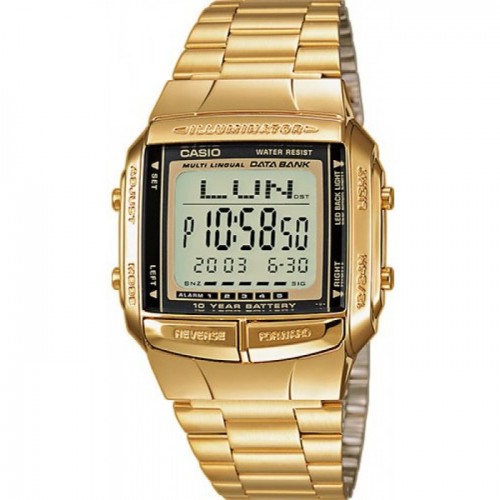 CASIO Collection Digital Gold Stainless Steel Bracelet DB-360GN-9AE
