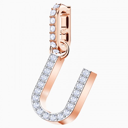 SWAROVSKI Remix Collection "U" Charm Rose Gold Tone Plated 5437608