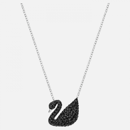 SWAROVSKI Iconic Swan Pendant Black Rhodium Plated 5347329