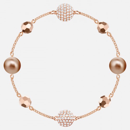 SWAROVSKI Remix Collection Strand Multi-Colored Rose Gold Tone Plated 5451040