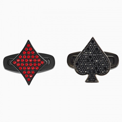 SWAROVSKI Unisex Tarot Magic Cufflinks Red Black PVD 5504779