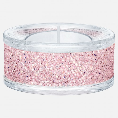 SWAROVSKI Shimmer Tea Light Holders Crystal Pink 5474276