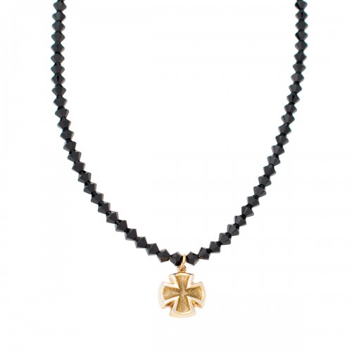 GREGIO Κολιέ επιχρυσωμένο με Σταυρό K03226917