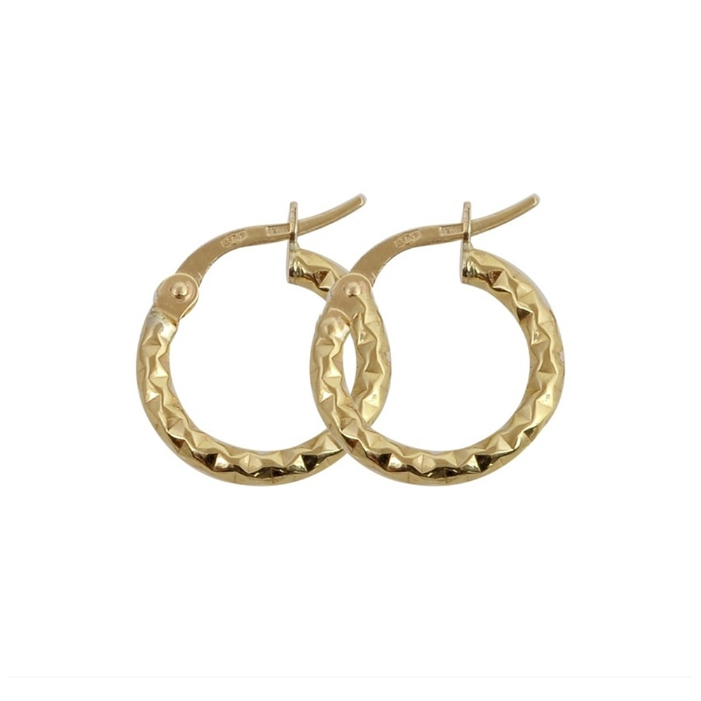 14K Χρυσά Σκουλαρίκια Κρίκοι KR6009O
