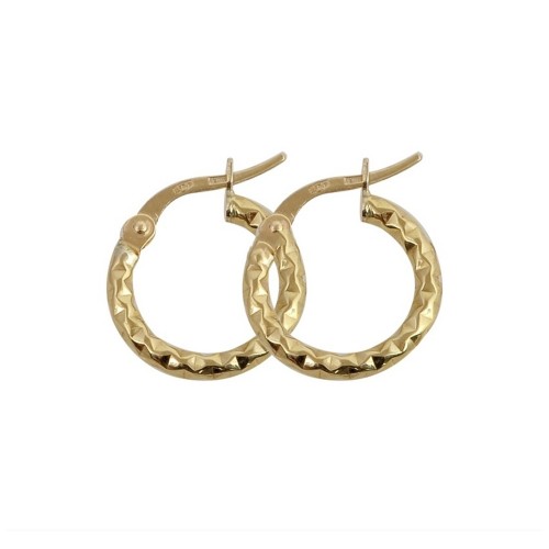 14K Χρυσά Σκουλαρίκια Κρίκοι KR6009O