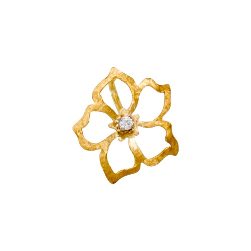 14K Χρυσό Μενταγιόν "Λουλούδι" Με Ζιργκόν MT127KG1