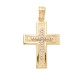 14K Χρυσός Σταυρός με Ζιργκόν ST108AD1