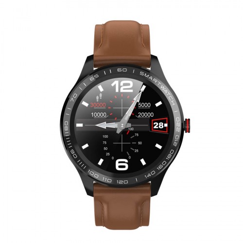 DAS.4 SG08 Καφέ Δερμάτινο Smartwatch