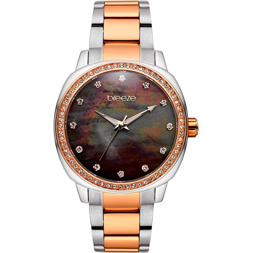 BREEZE Glamcy Crystals Two Tone Stainless Steel Bracelet 711081.6