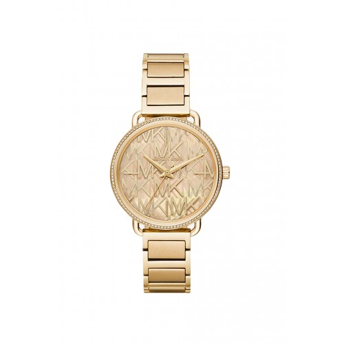 MICHAEL KORS Χρυσό Μπρασελέ Ανοξείδωτο Ατσάλι MK3886