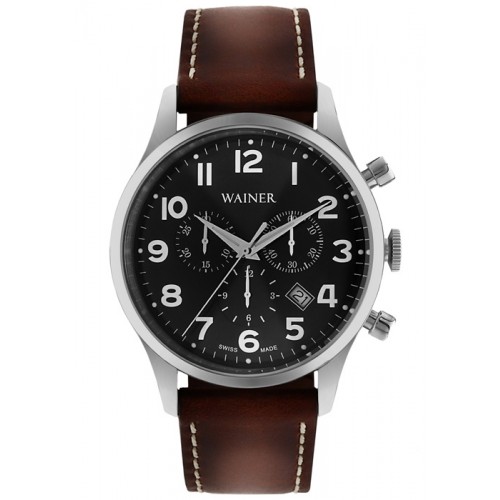 WAINER WALL STREET Brown Leather Strap 12428-E