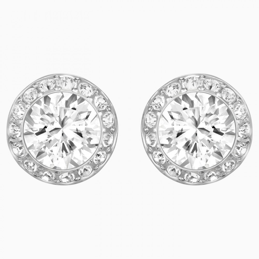 SWAROVSKI Angelic Pierced Earrings White Rhodium Plated  1081942