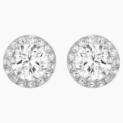 SWAROVSKI Angelic Pierced Earrings White Rhodium Plated  1081942