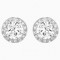 SWAROVSKI Angelic Pierced Earrings White Rhodium Plated  1081942