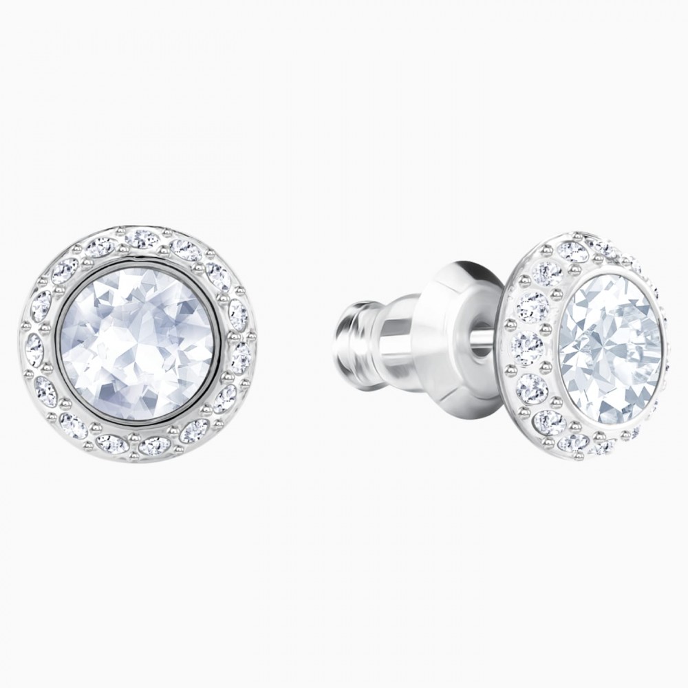 SWAROVSKI Angelic Pierced Earrings White Rhodium Plated  1081942