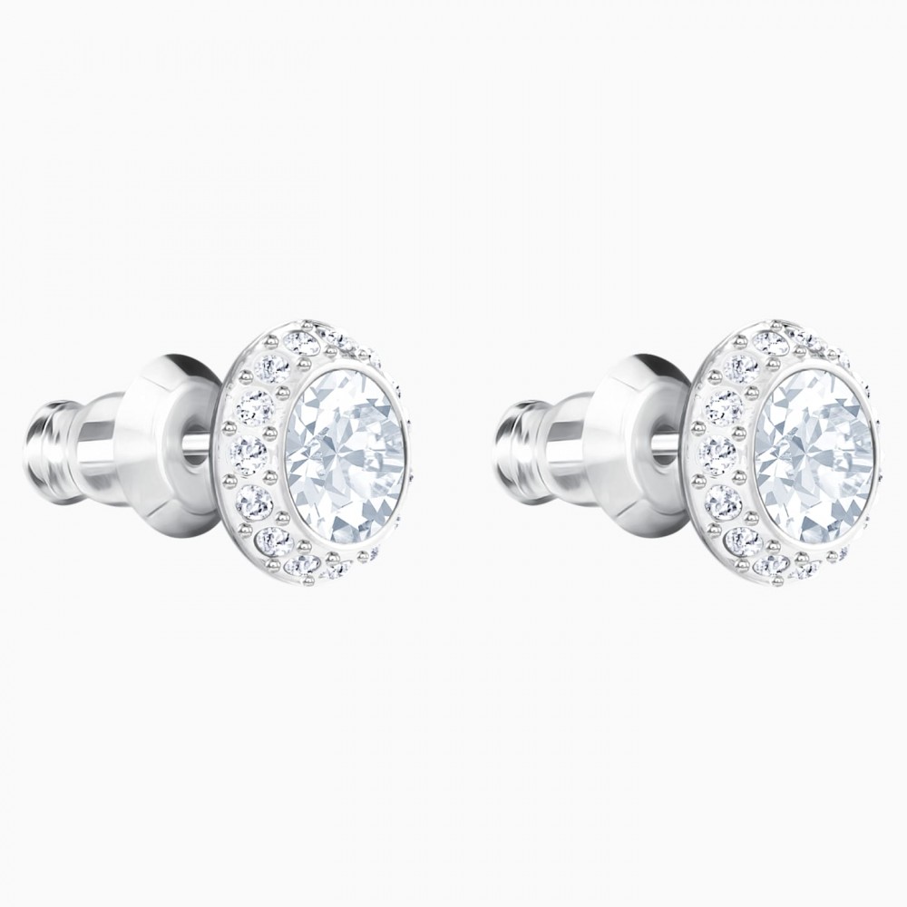 SWAROVSKI Angelic Pierced Earrings White Rhodium Plated  1081942