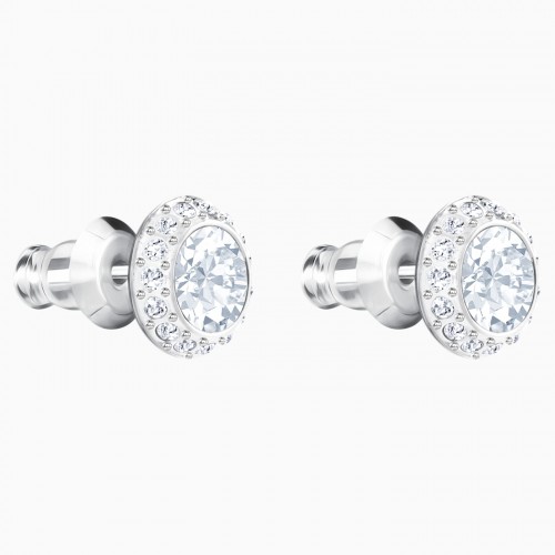 SWAROVSKI Angelic Pierced Earrings White Rhodium Plated  1081942
